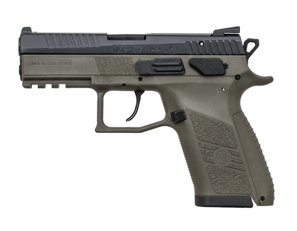 CZ P-07 9MM 15RD OD GRN BLK SLIDE - for sale