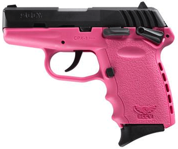 SCCY 9MM POLY PINK/BLK DAO W/SAFETY - for sale