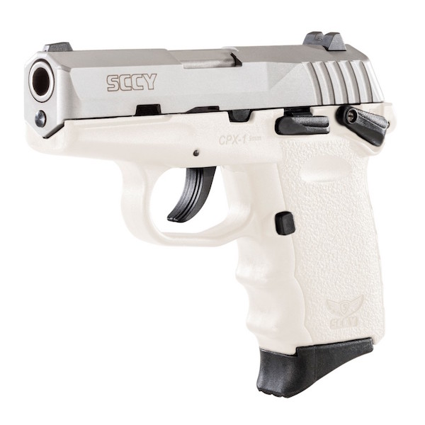 SCCY 9MM POLY WHT/SATIN DAO W/SAFE - for sale