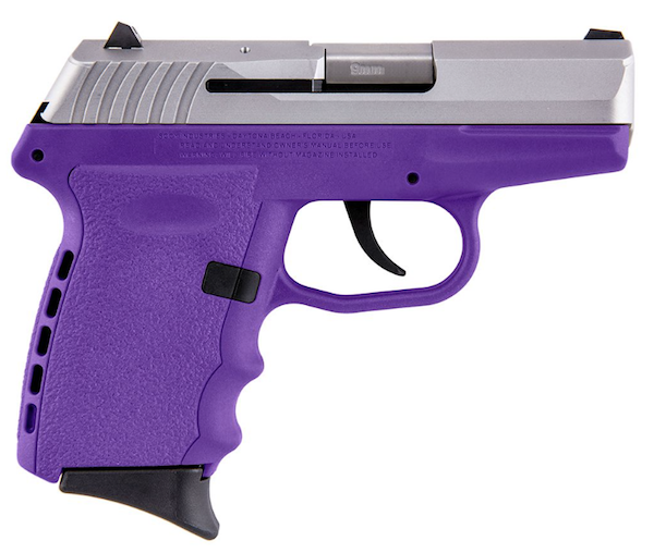 SCCY 9MM POLY PURPLE/SATIN DAO 2MAG - for sale