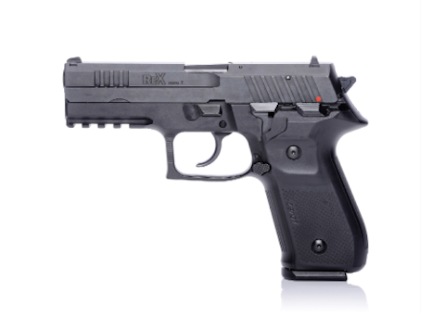 REX ZERO 9MM 17RD SA/DA BLK W/RAIL - for sale
